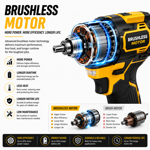 CATERPILLAR 2IN1 BRUSHLESS KIT WITH 4 BATTERIES